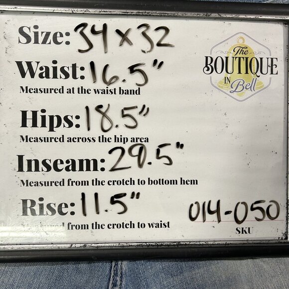 Hollister Mens 34x32 Relaxed Straight Leg Jeans Light Wash Distressed Denim - Picture 10 of 16